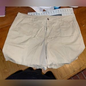 Khaki shorts, size 28 Lane Bryant